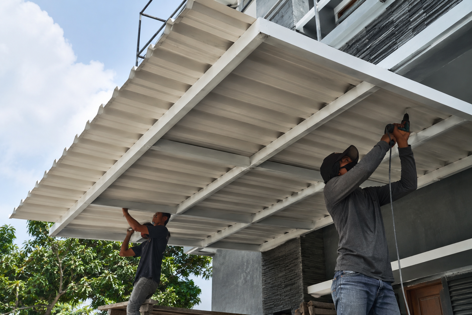 Jasa Pembuatan Kanopi Alderon Bali Efektif Redam Suhu Panas Terik,